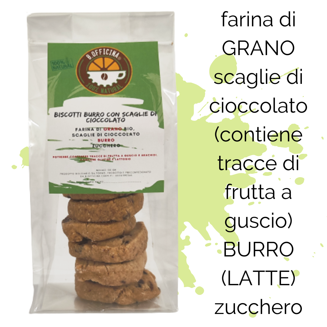 B.Cotti al burro e SCAGLIE DI CIOCCOLATO